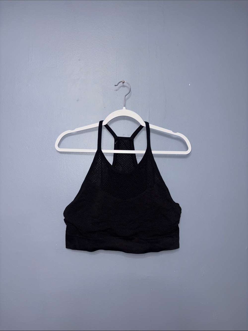 Black Mesh Sport Bra
